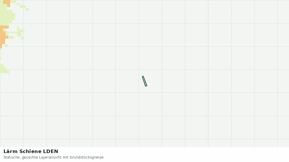 Statische Kartenansicht: Lärm Schiene LDEN