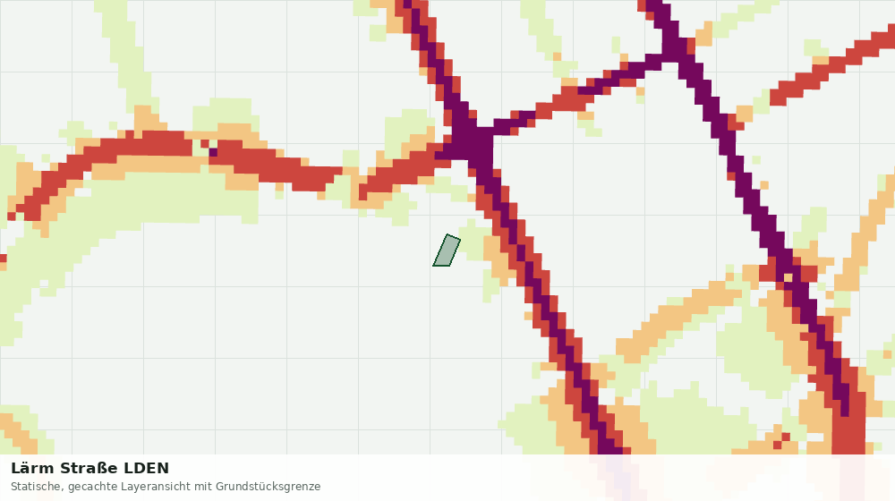 Statische Kartenansicht: Lärm Straße LDEN