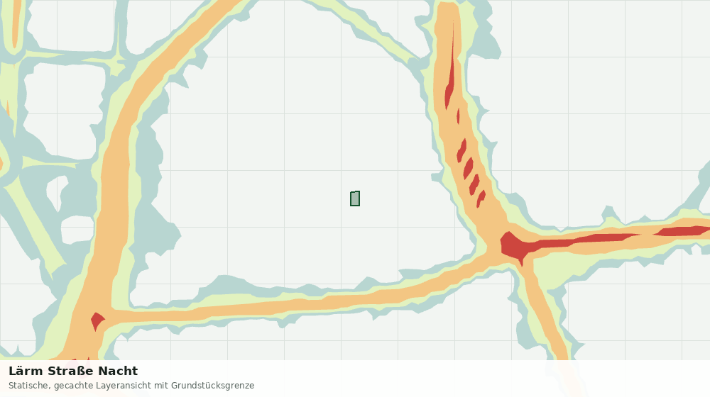 Statische Kartenansicht: Lärm Straße Nacht
