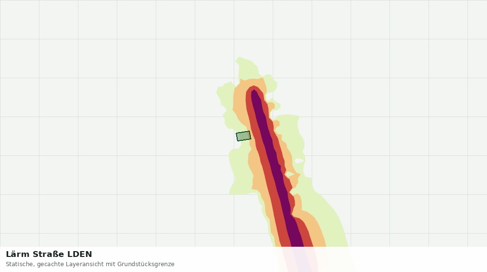 Statische Kartenansicht: Lärm Straße LDEN