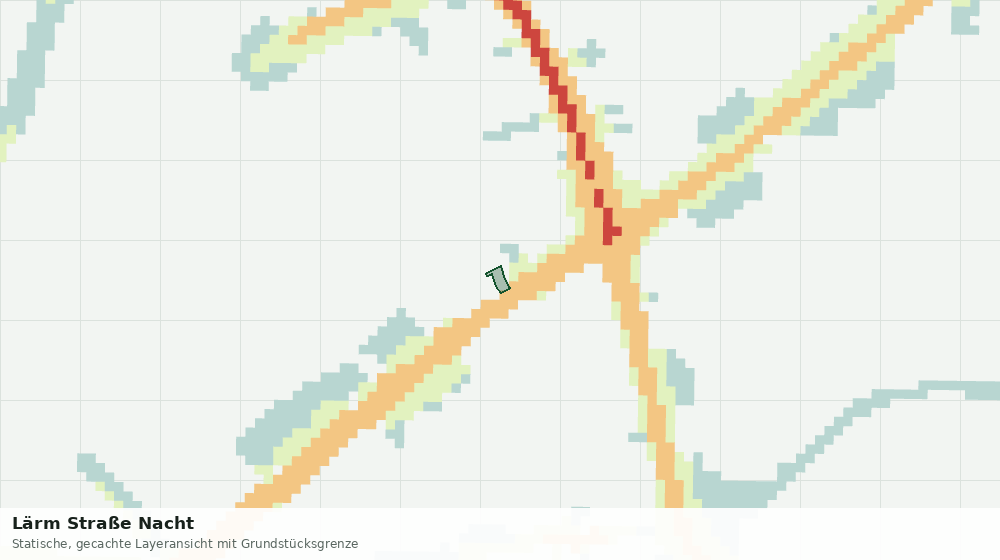 Statische Kartenansicht: Lärm Straße Nacht