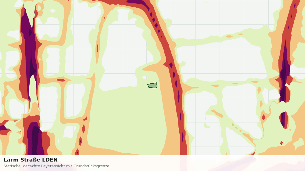 Statische Kartenansicht: Lärm Straße LDEN