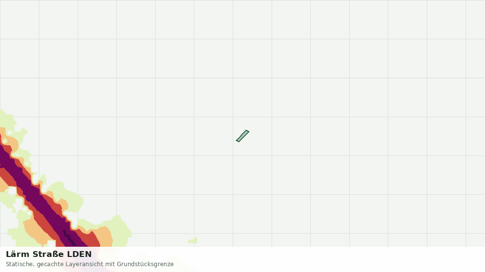 Statische Kartenansicht: Lärm Straße LDEN