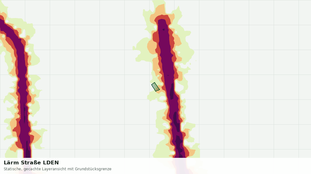 Statische Kartenansicht: Lärm Straße LDEN
