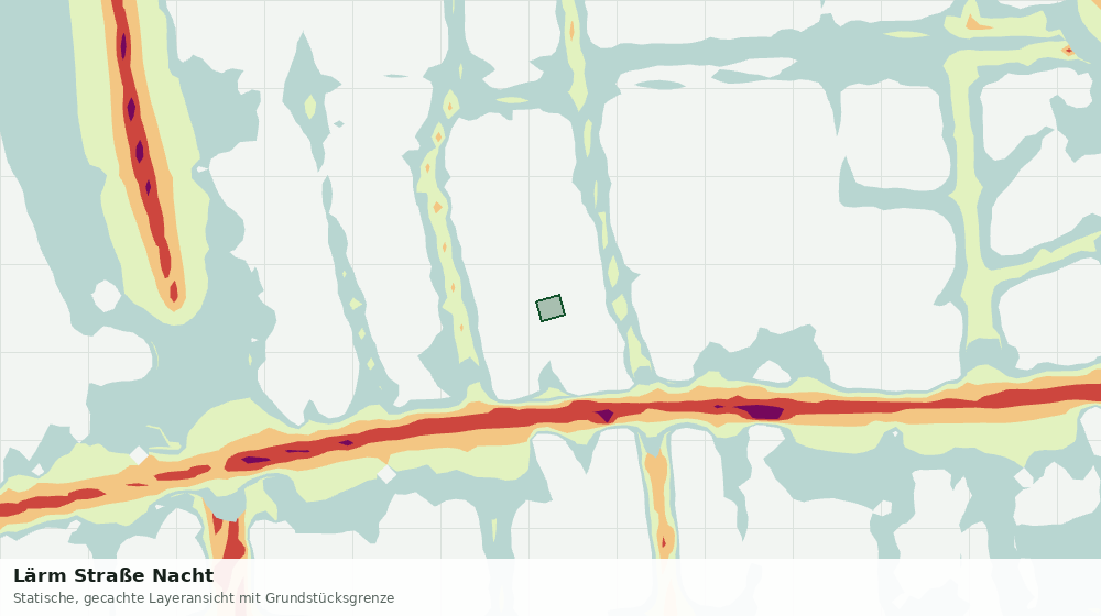 Statische Kartenansicht: Lärm Straße Nacht