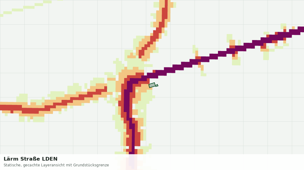 Statische Kartenansicht: Lärm Straße LDEN