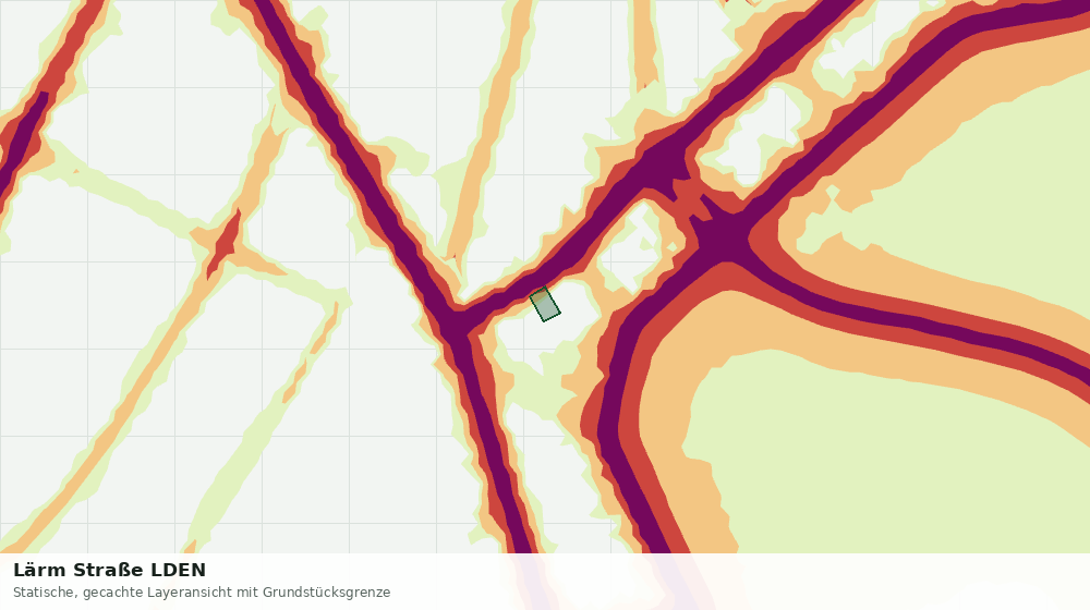 Statische Kartenansicht: Lärm Straße LDEN