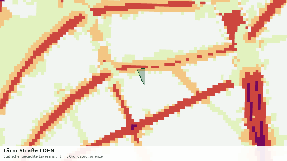 Statische Kartenansicht: Lärm Straße LDEN