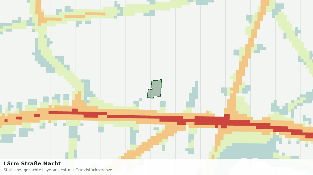 Statische Kartenansicht: Lärm Straße Nacht