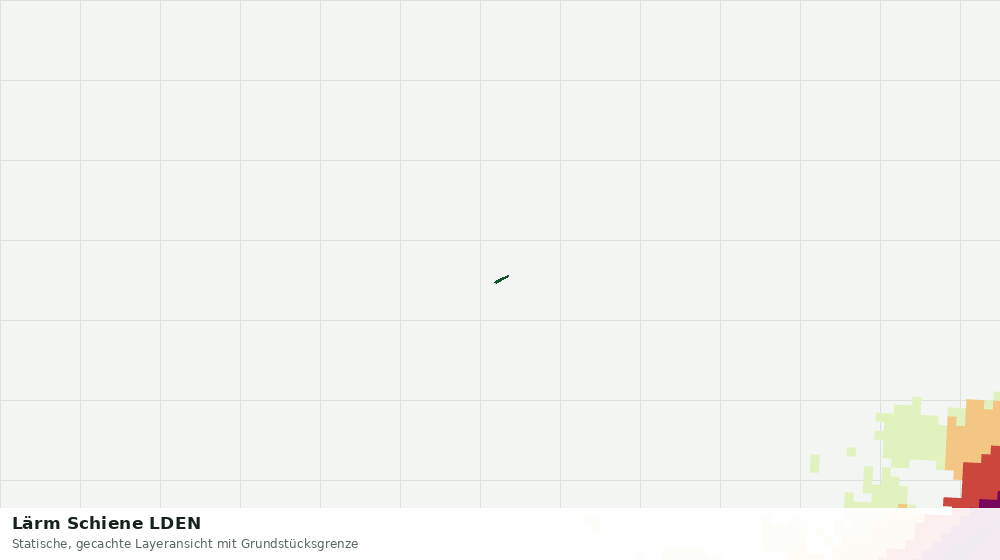 Statische Kartenansicht: Lärm Schiene LDEN