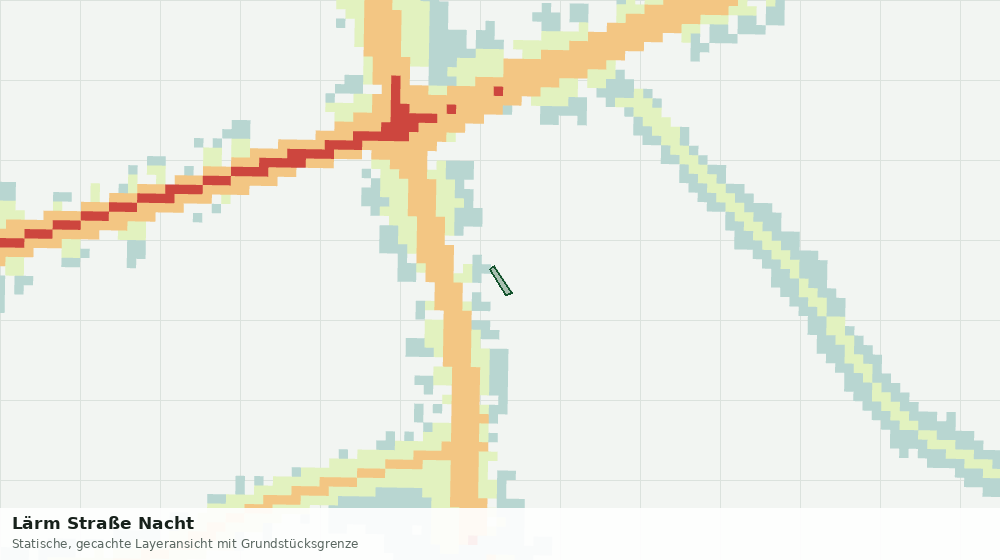 Statische Kartenansicht: Lärm Straße Nacht
