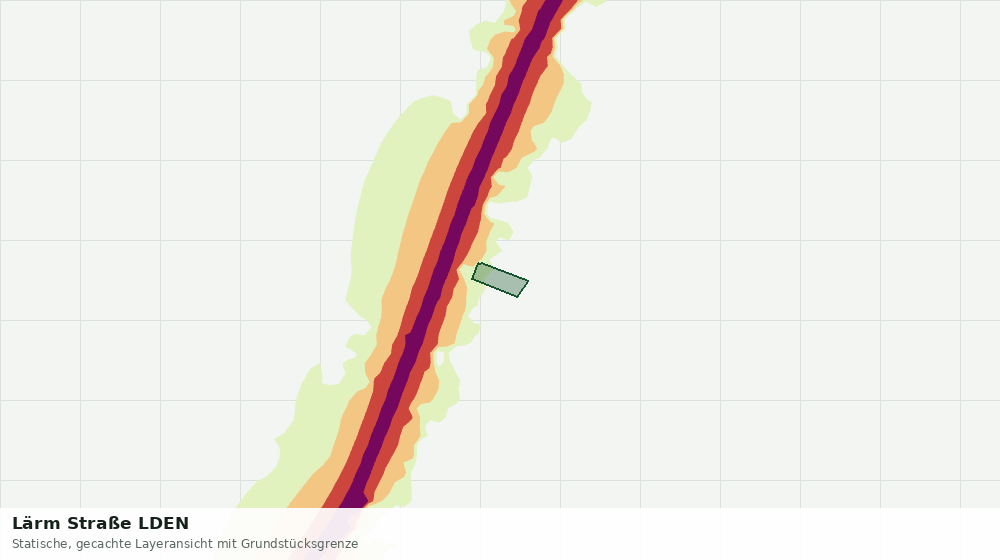Statische Kartenansicht: Lärm Straße LDEN