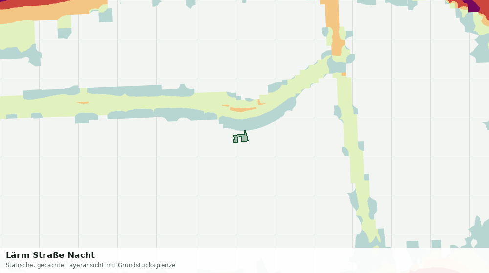 Statische Kartenansicht: Lärm Straße Nacht