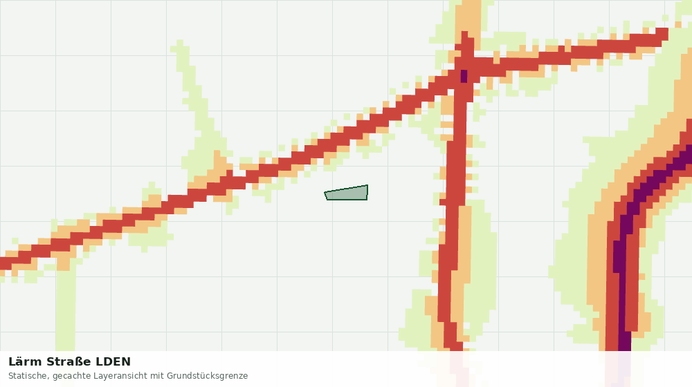 Statische Kartenansicht: Lärm Straße LDEN