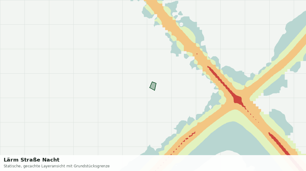 Statische Kartenansicht: Lärm Straße Nacht