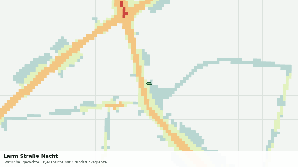 Statische Kartenansicht: Lärm Straße Nacht