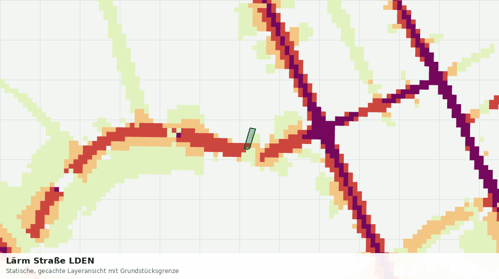 Statische Kartenansicht: Lärm Straße LDEN