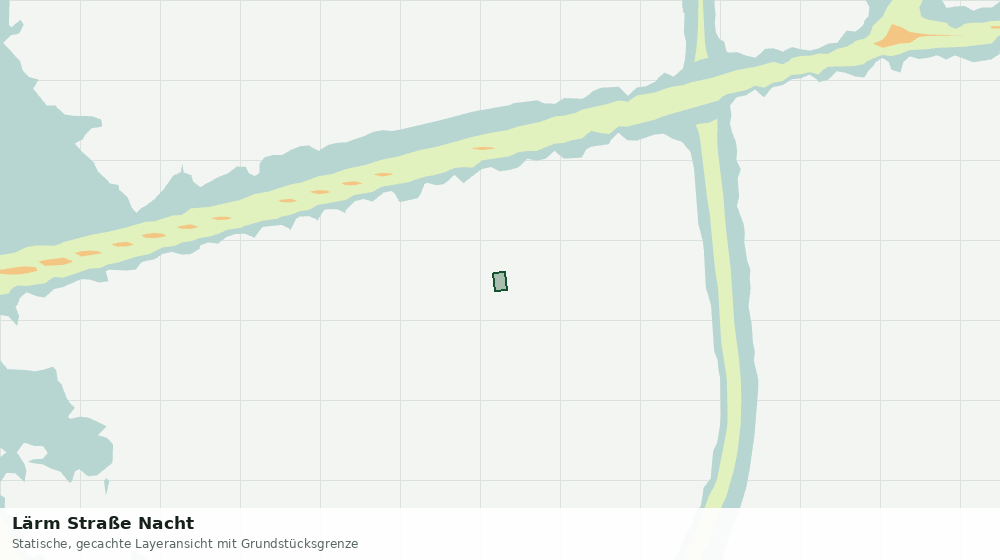 Statische Kartenansicht: Lärm Straße Nacht