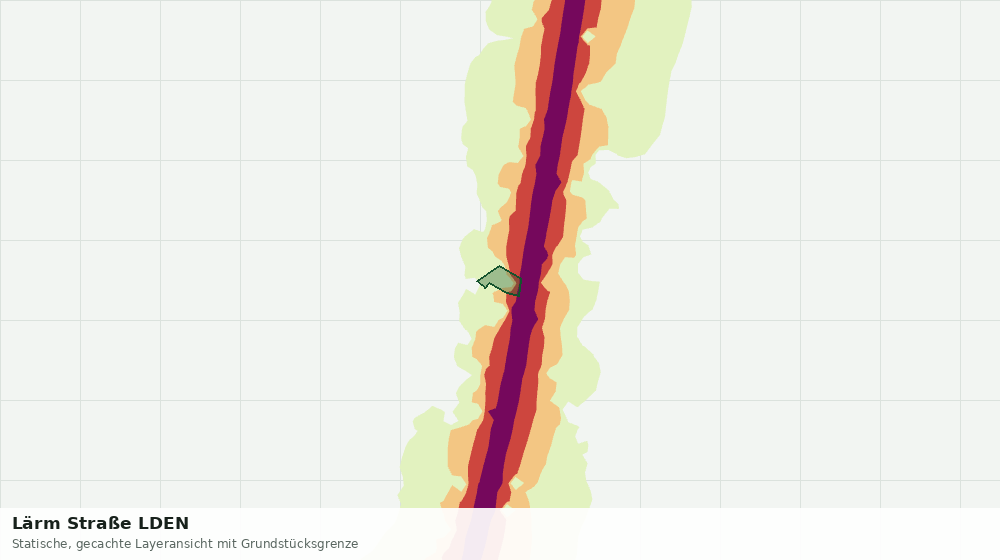 Statische Kartenansicht: Lärm Straße LDEN