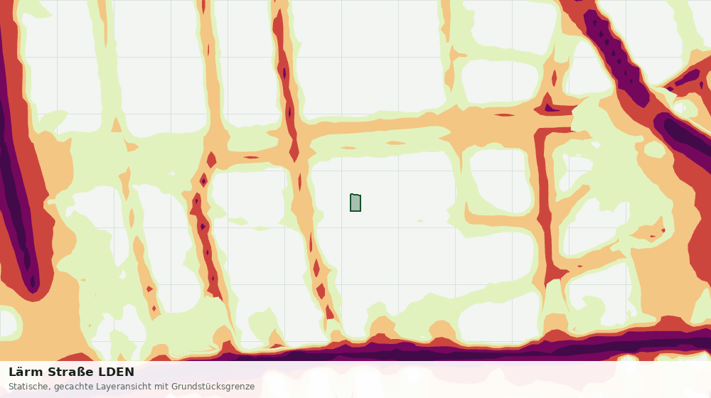 Statische Kartenansicht: Lärm Straße LDEN