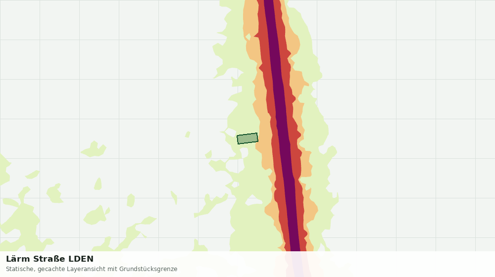 Statische Kartenansicht: Lärm Straße LDEN