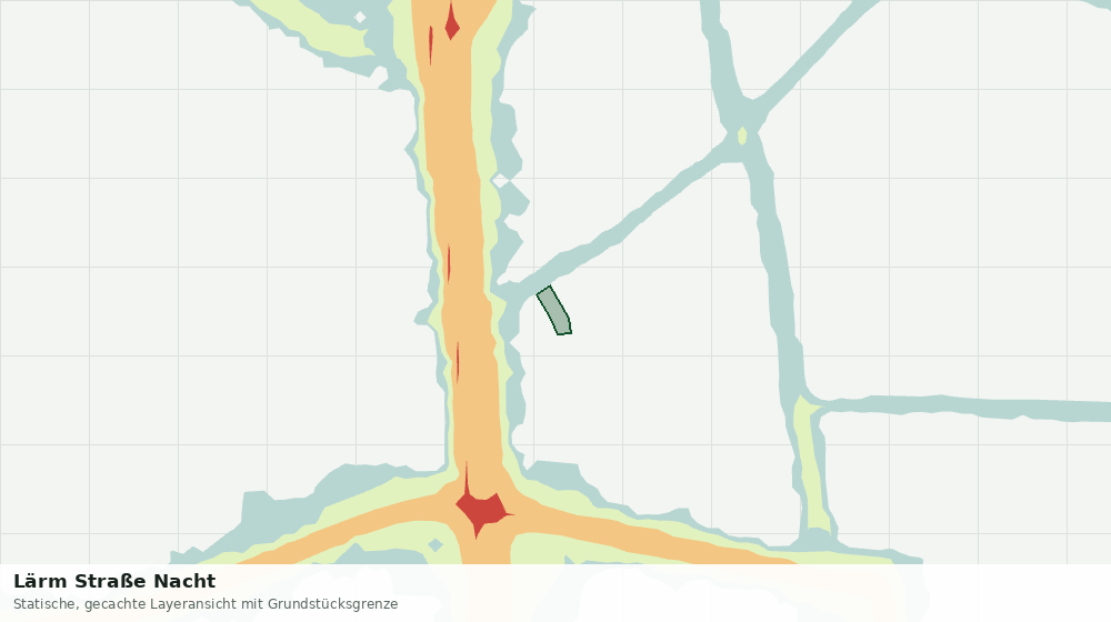Statische Kartenansicht: Lärm Straße Nacht