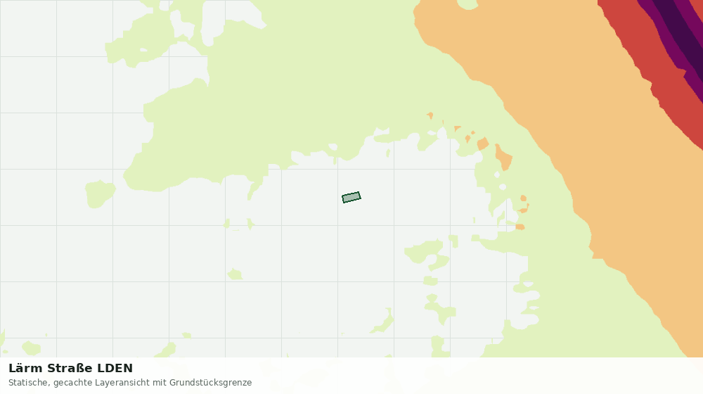 Statische Kartenansicht: Lärm Straße LDEN