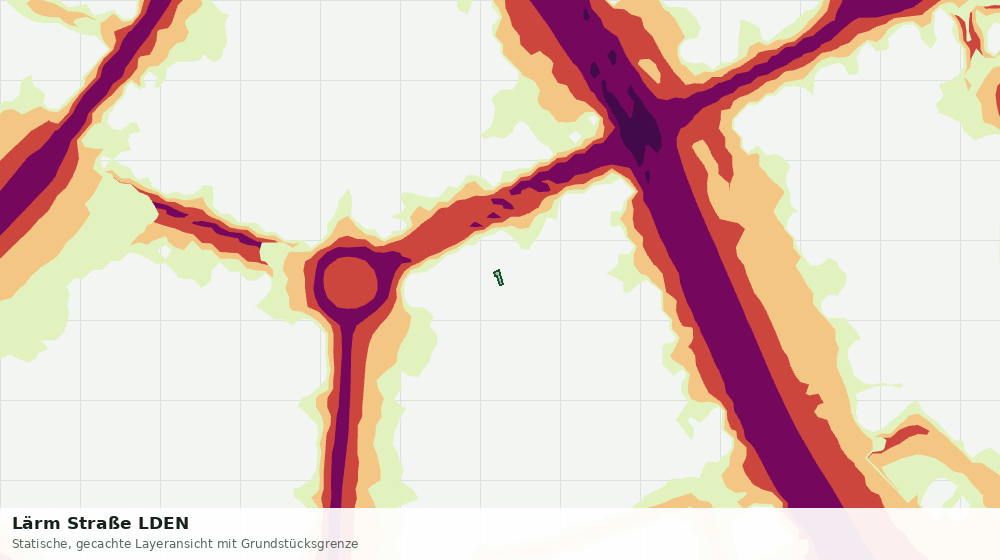 Statische Kartenansicht: Lärm Straße LDEN