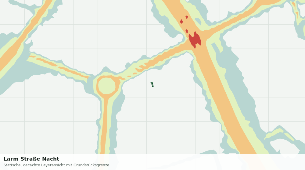 Statische Kartenansicht: Lärm Straße Nacht