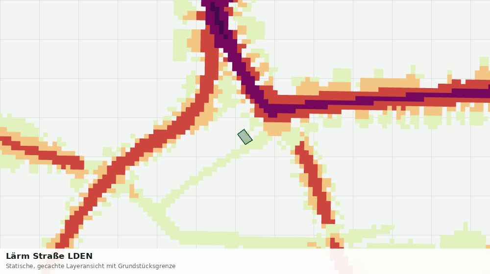 Statische Kartenansicht: Lärm Straße LDEN