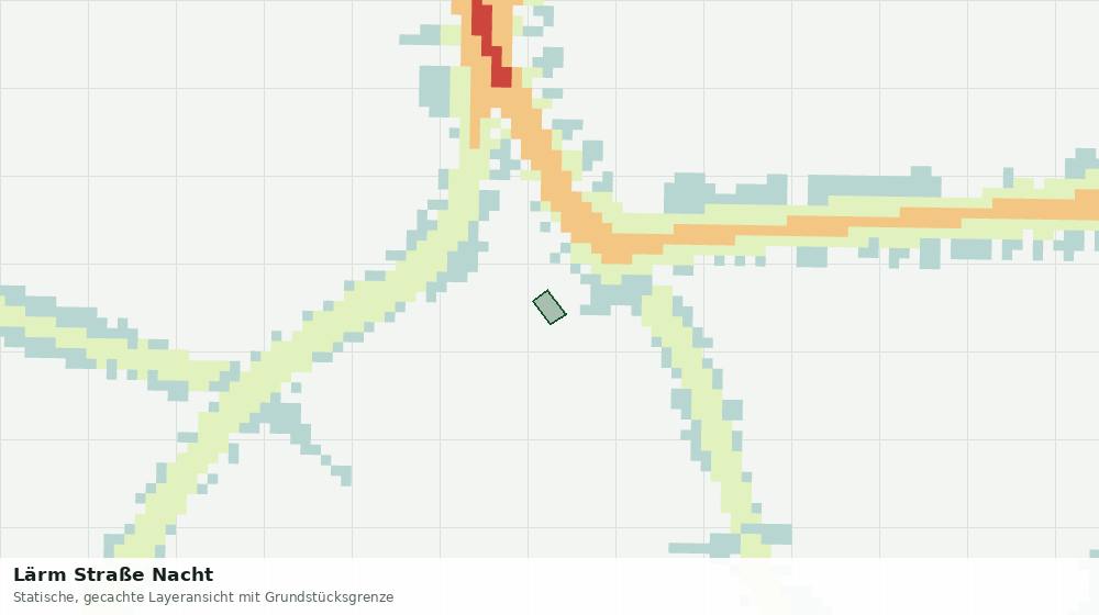 Statische Kartenansicht: Lärm Straße Nacht