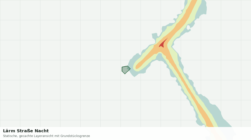 Statische Kartenansicht: Lärm Straße Nacht