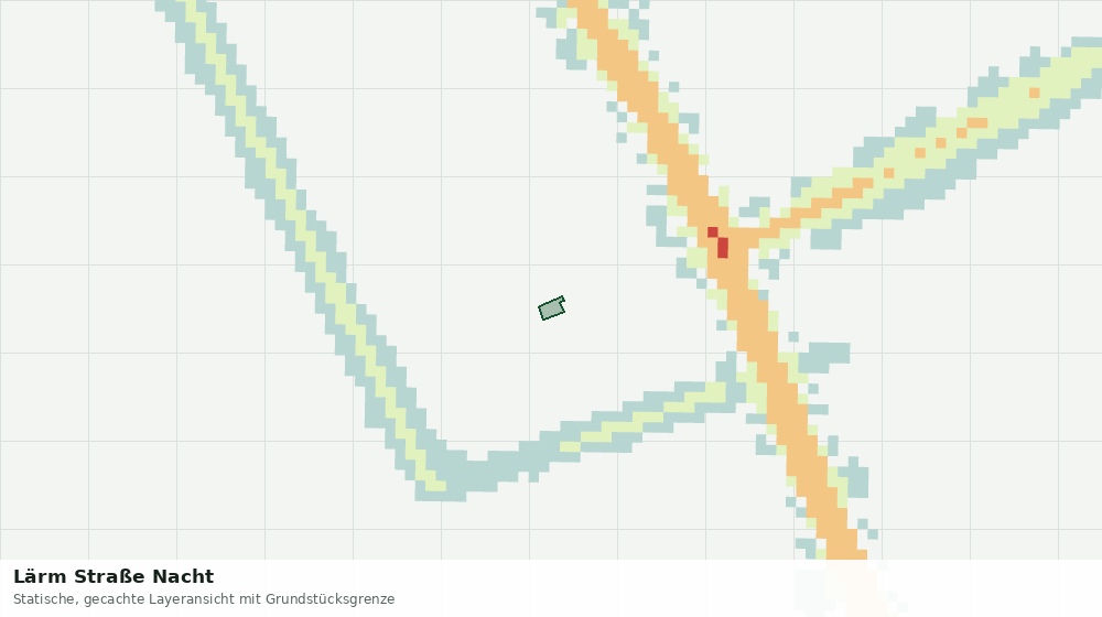 Statische Kartenansicht: Lärm Straße Nacht