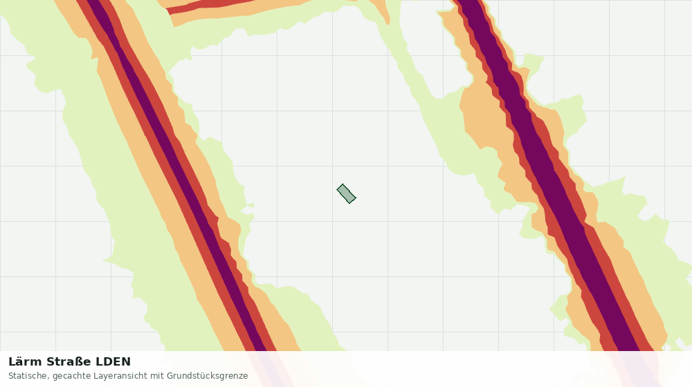 Statische Kartenansicht: Lärm Straße LDEN