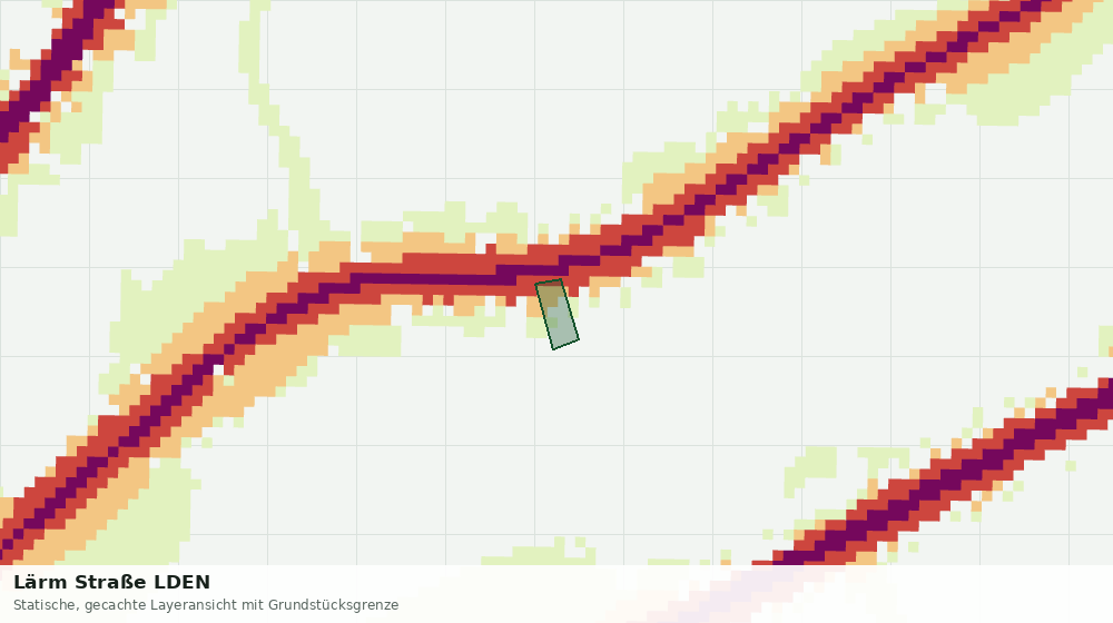 Statische Kartenansicht: Lärm Straße LDEN