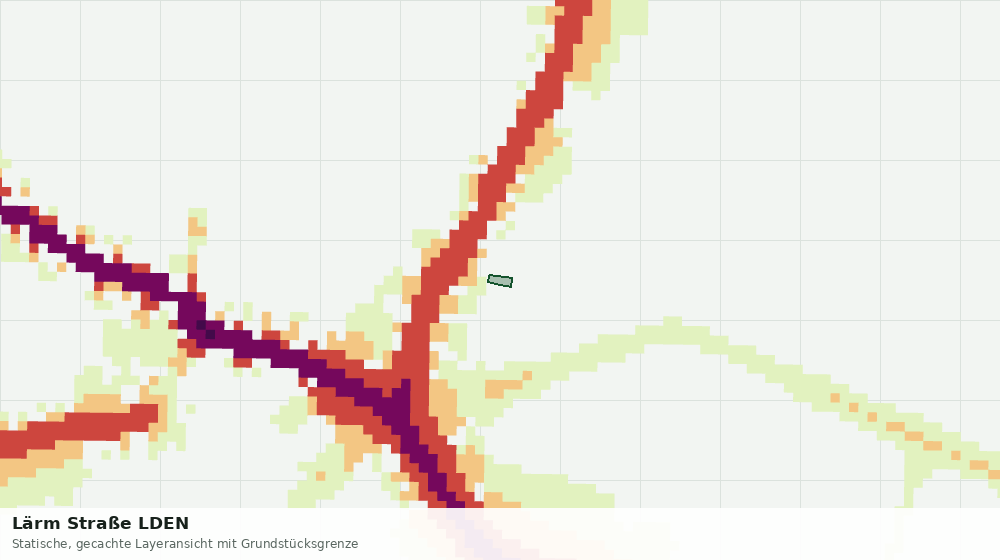 Statische Kartenansicht: Lärm Straße LDEN