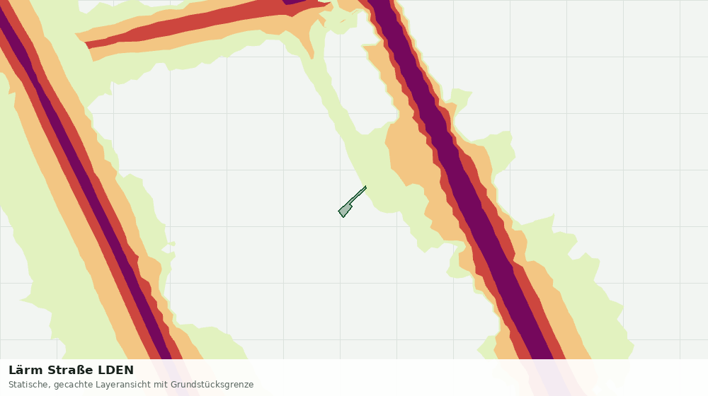 Statische Kartenansicht: Lärm Straße LDEN