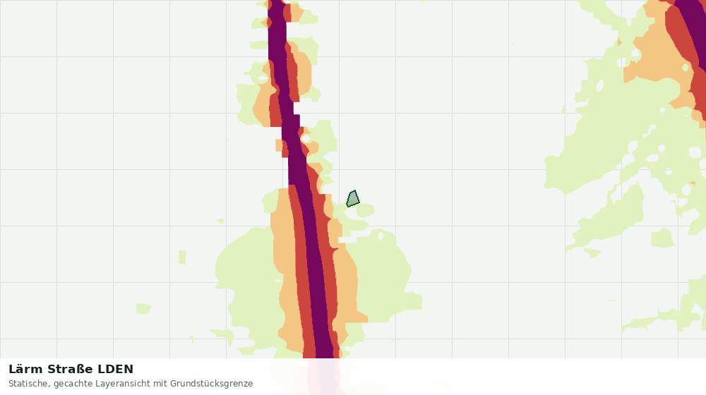 Statische Kartenansicht: Lärm Straße LDEN