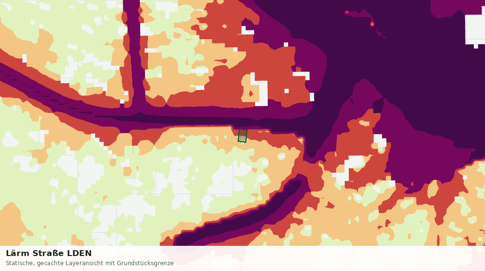Statische Kartenansicht: Lärm Straße LDEN