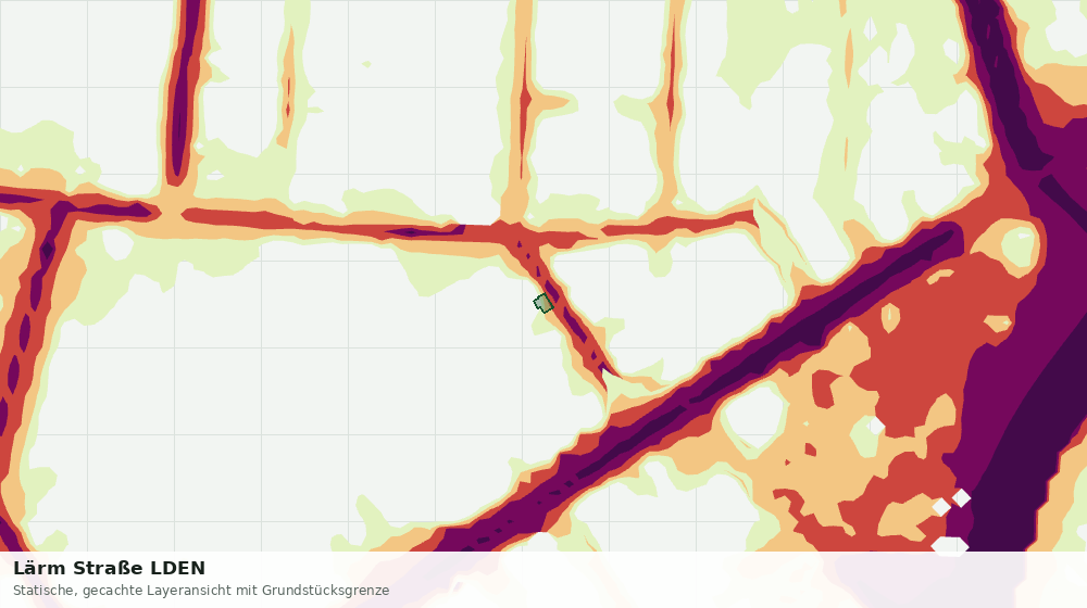 Statische Kartenansicht: Lärm Straße LDEN
