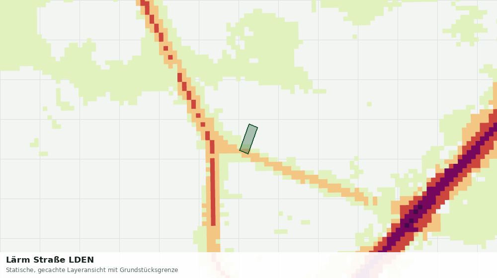 Statische Kartenansicht: Lärm Straße LDEN