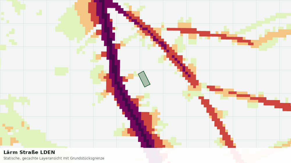 Statische Kartenansicht: Lärm Straße LDEN