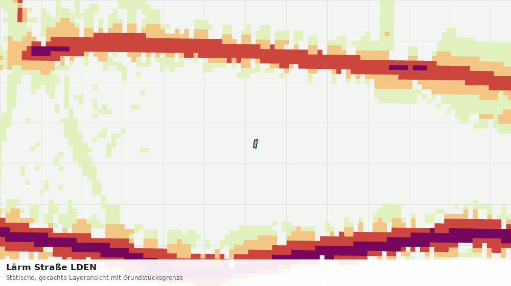 Statische Kartenansicht: Lärm Straße LDEN