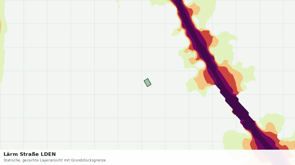 Statische Kartenansicht: Lärm Straße LDEN
