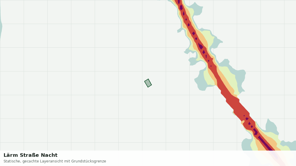 Statische Kartenansicht: Lärm Straße Nacht