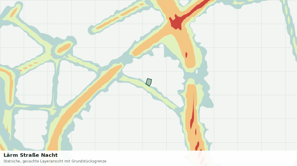 Statische Kartenansicht: Lärm Straße Nacht