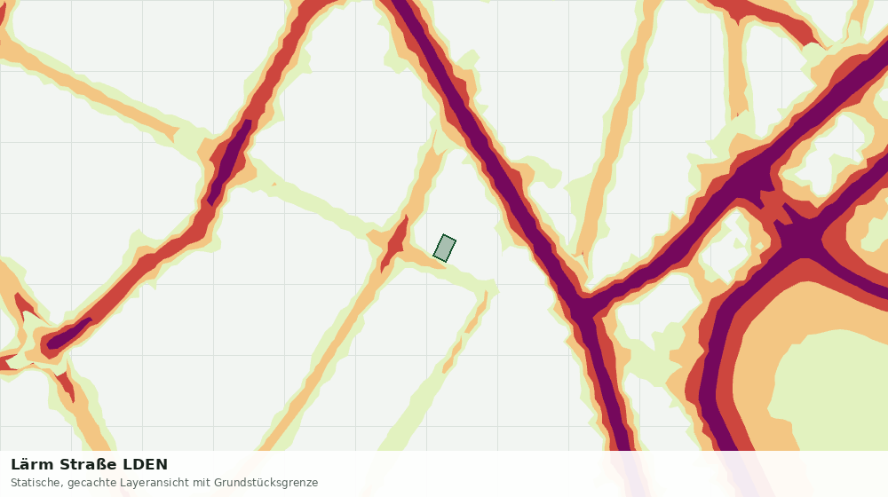 Statische Kartenansicht: Lärm Straße LDEN