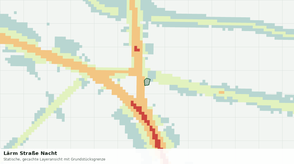 Statische Kartenansicht: Lärm Straße Nacht