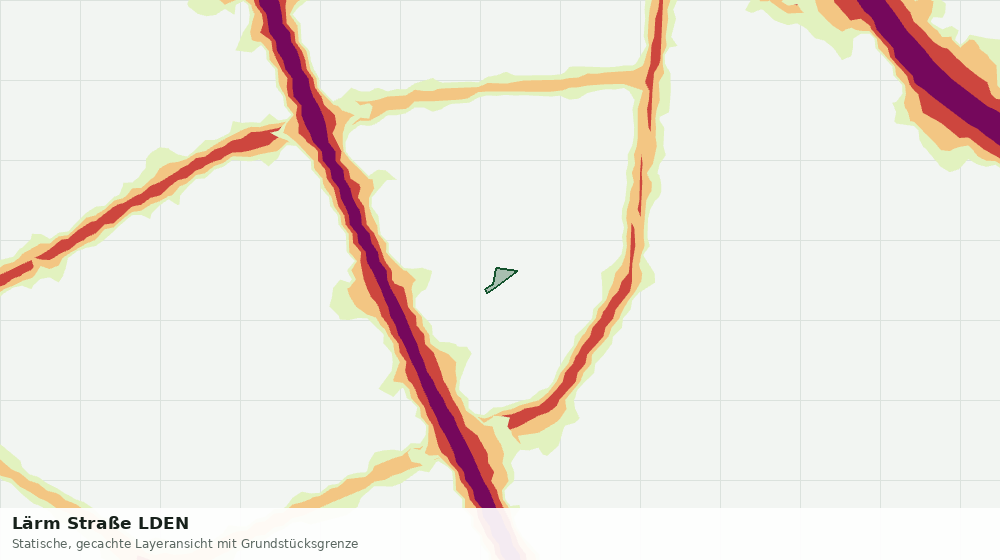 Statische Kartenansicht: Lärm Straße LDEN