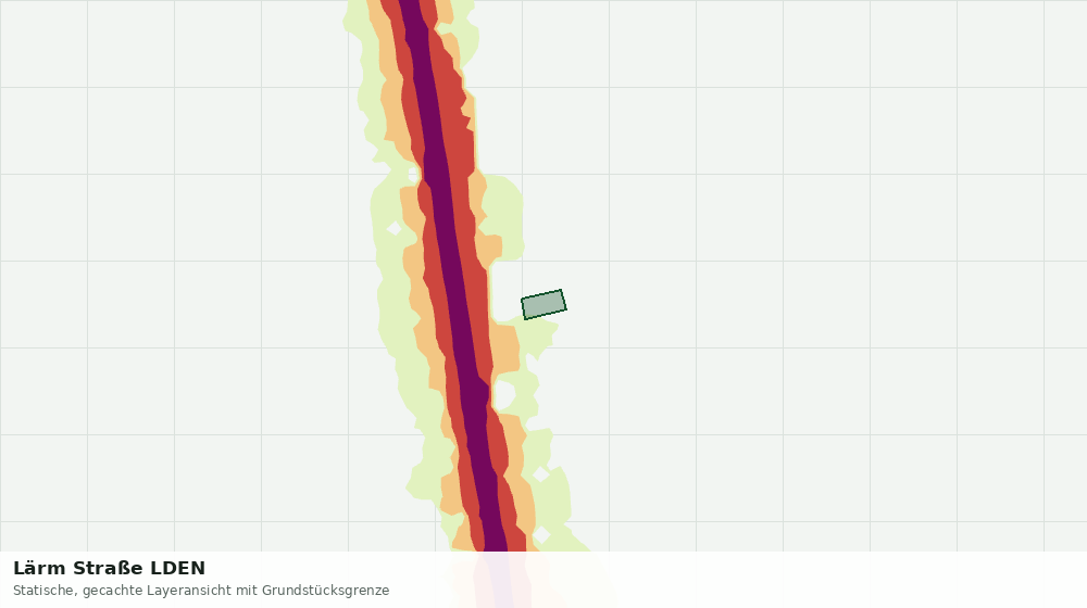 Statische Kartenansicht: Lärm Straße LDEN